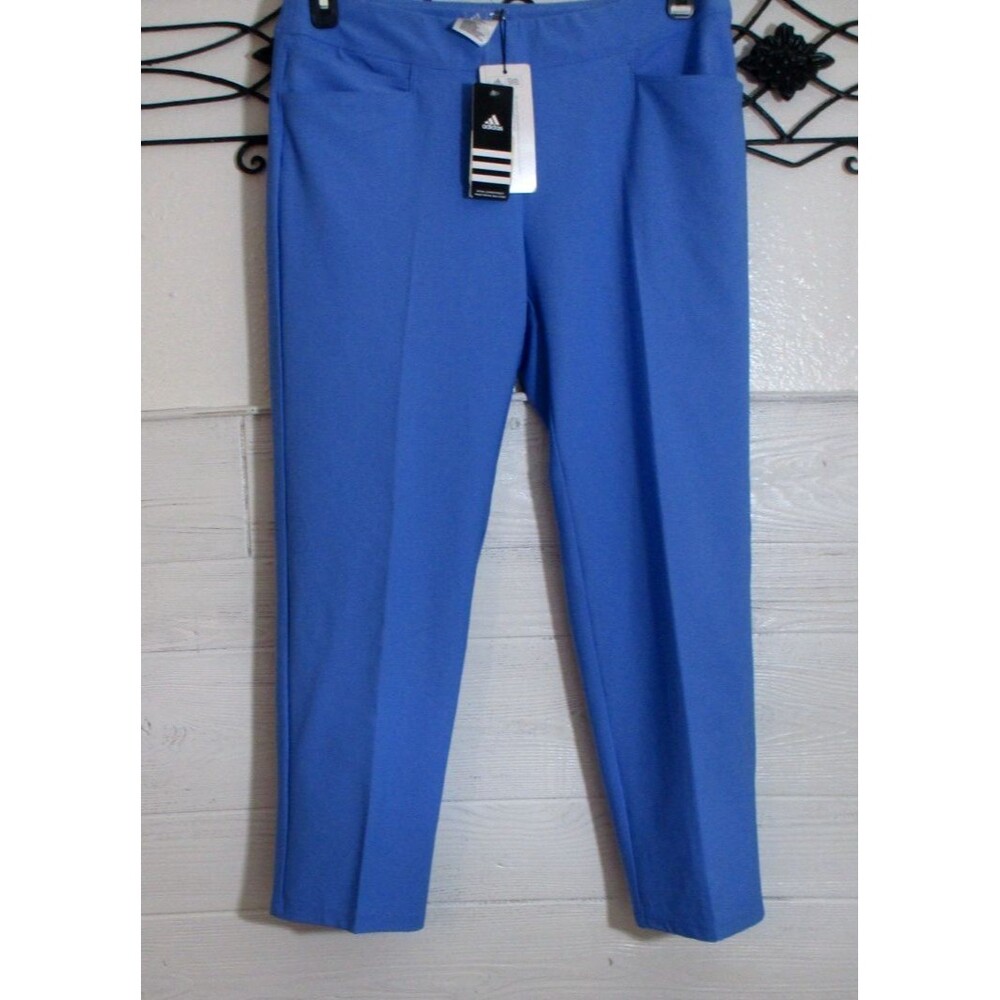 Adidas Women's Pants Size M Stretch Pockets Tapered Leg Chino